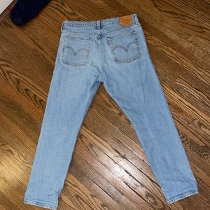 Levi’s Wedgie Pale Blue, Non-stretch, Ankle Jean, High Rise, High Waisted